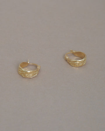 Gold small molten hoops